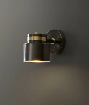 Brass Cylinder Wall Lamp