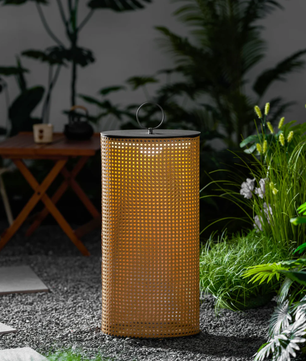 Outdoor Portable Rattan Solar Lamp