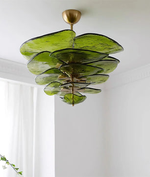 Lotus Leaf Murano Chandelier