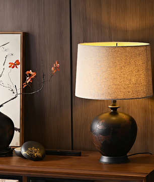 Zen-Style Ceramic Lamp