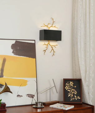 Brass Branch Wall Lamp