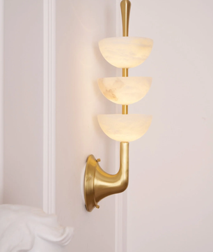 Faux Alabaster Wall Sconce