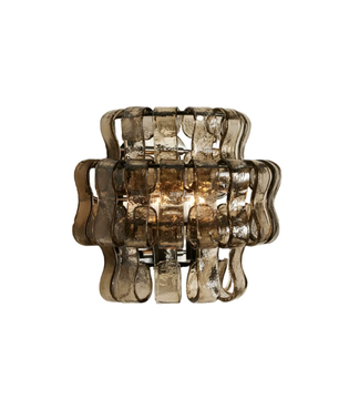 Onda Smoked Glass Wall Sconce