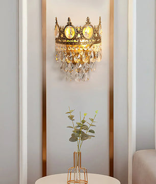 Vintage Crystal Wall Lamp