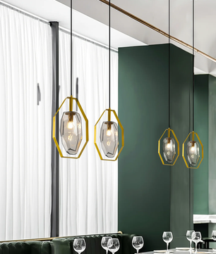 Faceted Gem Pendant Light