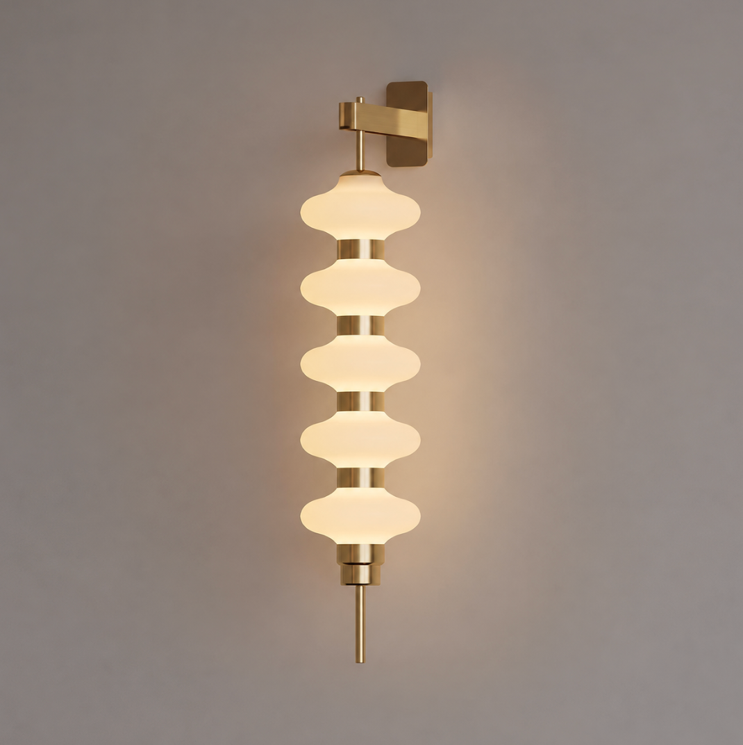 Stacked Glass Wall Sconce