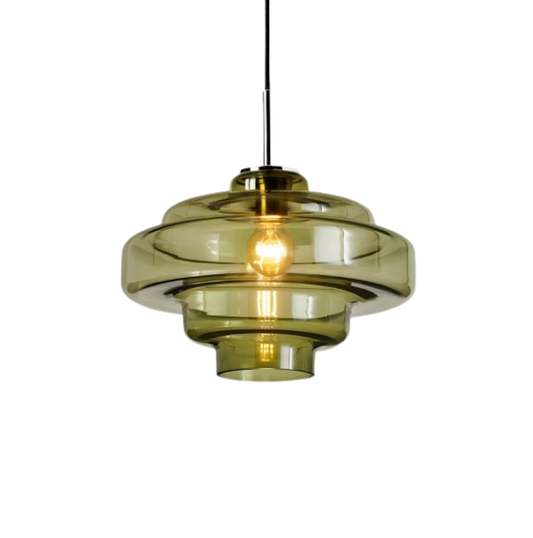 Tiered Glass Pendant Light