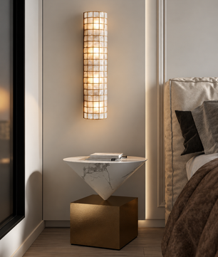 Nacre Shell Wall Sconce