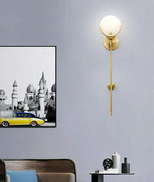Ava Brass Wall Lamp