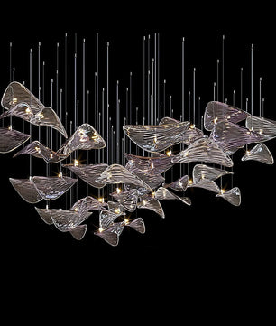 Floating Leaf Chandelier