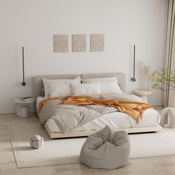 مصباح حائط LED خطي صناعي أسود قابل للتعتيم S76