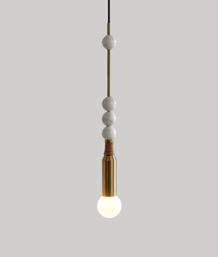 Atelier Marble & Brass Pendant Light