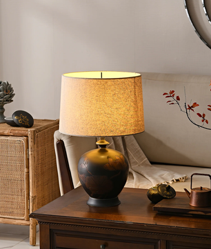 Zen-Style Ceramic Lamp
