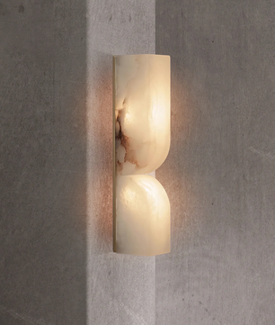 Up Down alabster Wall Sconce