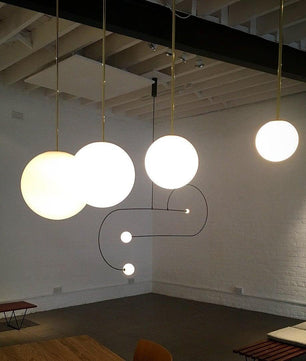 Brass Architectural Pendant Light