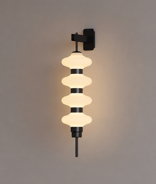 Stacked Glass Wall Sconce