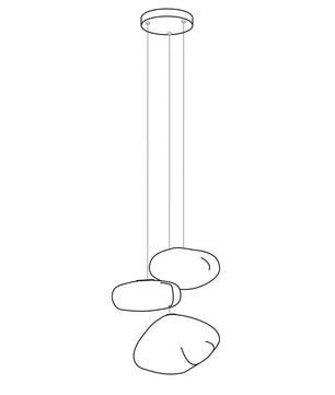 73 Random Glass Pendant Light