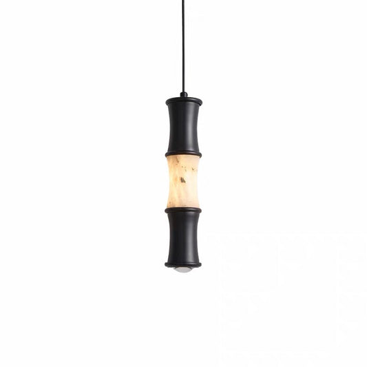 Tallo Alabaster Bamboo Pendant Light