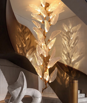 Bronze Branch Chandelier