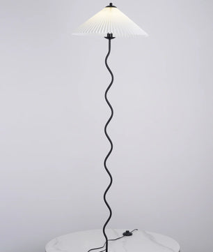 Wiggly Pleated Floor Lamp