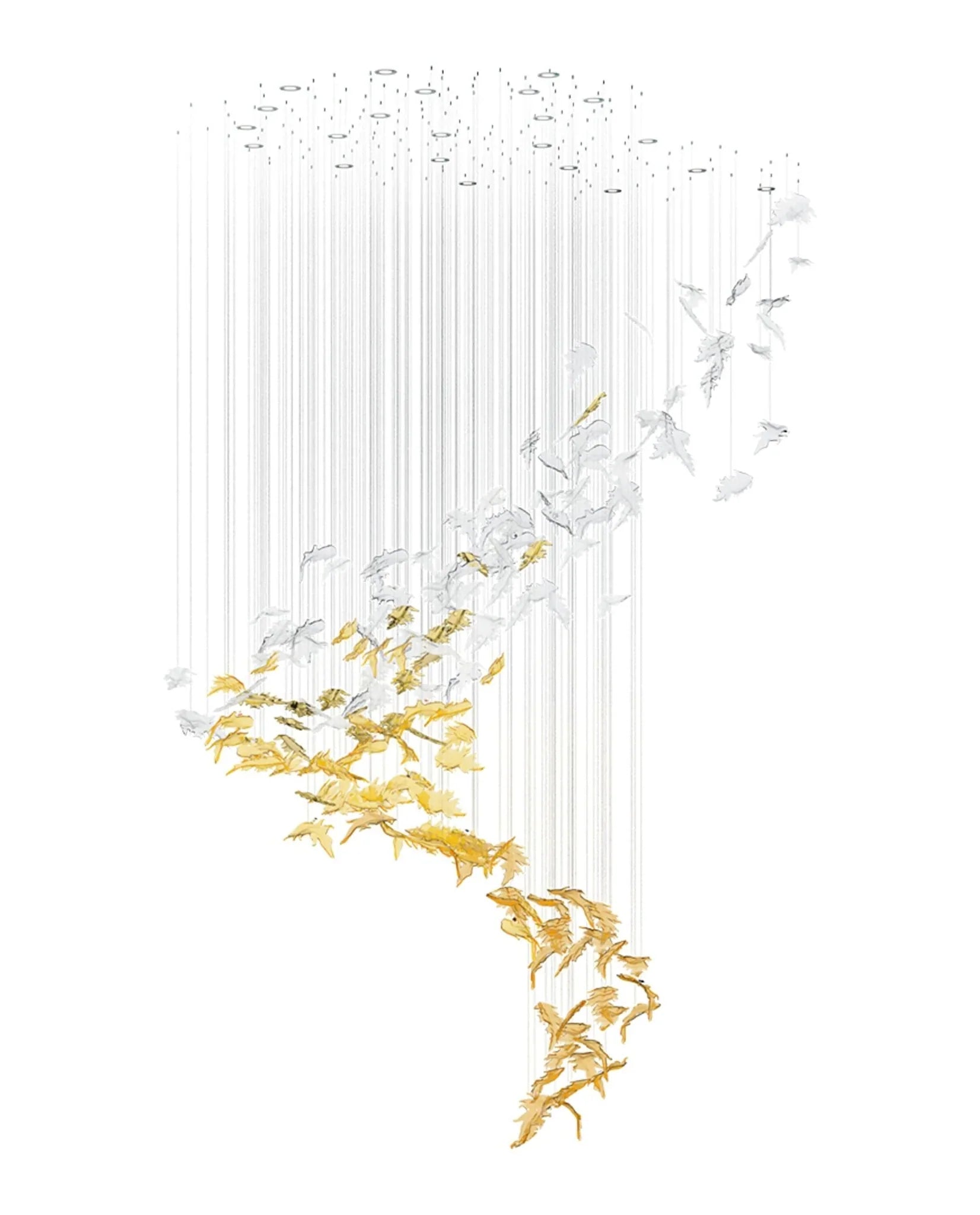 Flying Leaves Chandelier