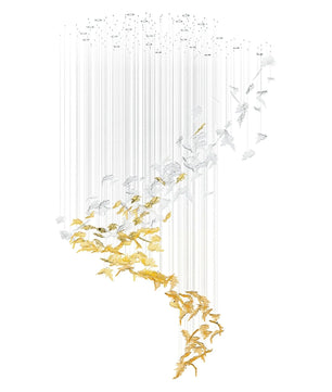 Flying Leaves Chandelier