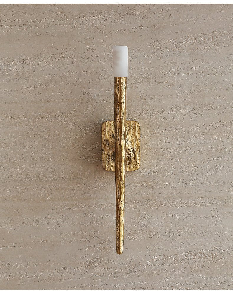 The Volterra Fluted Alabaster Sconce