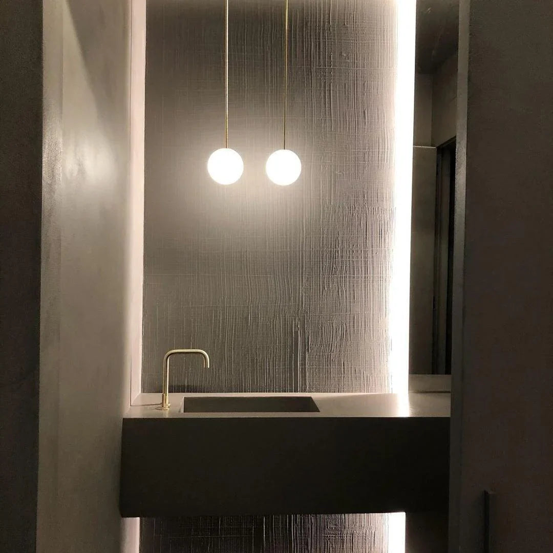 Brass Architectural Pendant Light