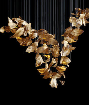 Frozen Leaves Chandelier