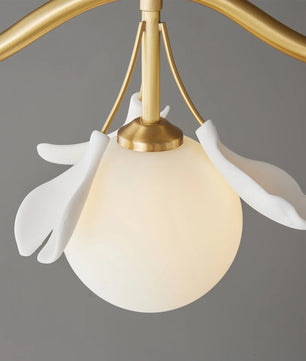 Allanie Gingko Long Chandelier