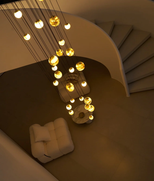 Cascading Art Statement Chandelier