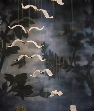 Large Seagull Chandelier
