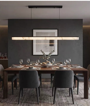 Plana Faux Alabaster Linear Pendant