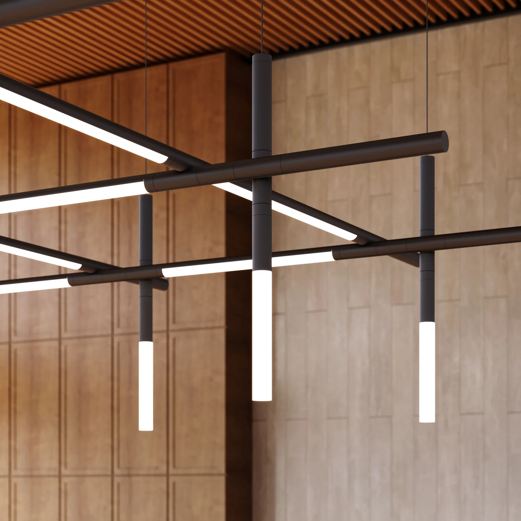 Geometric Linear Pendant Lights