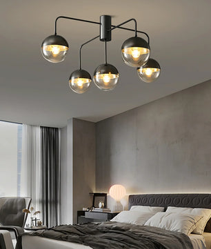 Brass Globulars Ceiling Lamp