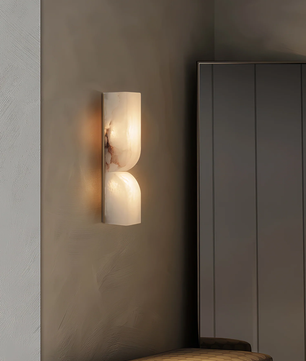 Up Down alabster Wall Sconce