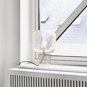 Oval Glass Table Lamp
