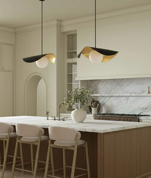 Curved Shell Pendant Light