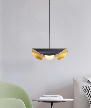 Curved Shell Pendant Light