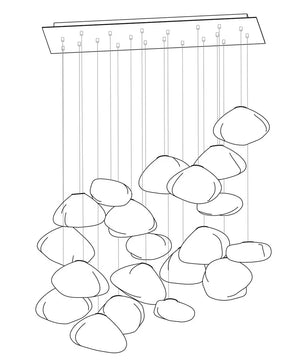 73 Random Glass Pendant Light