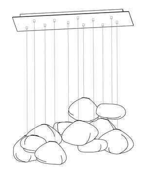 73 Random Glass Pendant Light