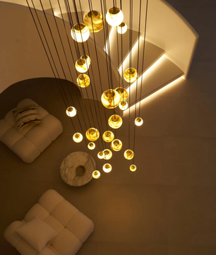 Cascading Art Statement Chandelier