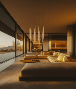 Crystal Grid Bespoken Chandelier