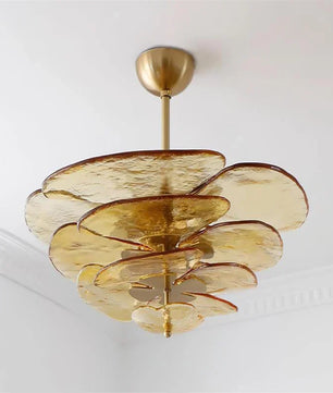 Lotus Leaf Murano Chandelier
