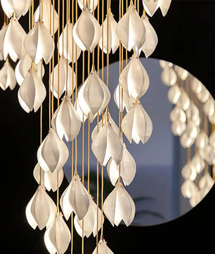 Ceramic Flower Chandelier
