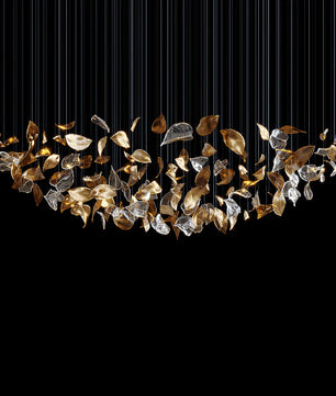 Frozen Leaves Chandelier