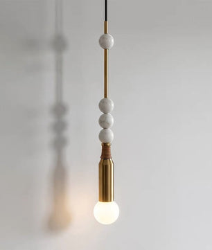 Atelier Marble & Brass Pendant Light