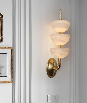 Faux Alabaster Wall Sconce