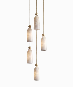 Cara Alabaster & Copper Pendant Light