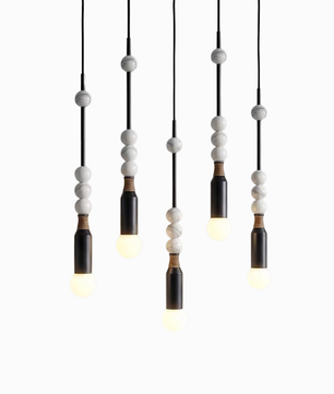 Atelier Marble & Brass Pendant Light